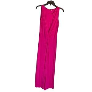 𝅺T. Tahari pink sleeveless maxi